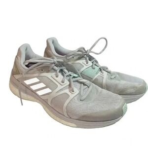 Adidas Supernova Sequence 9 Sz‎ 9 Grey White Mint Stability Running Shoes AQ3552